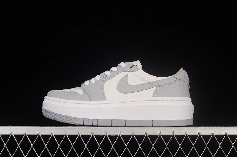 All categories Air Jordan Jordan series basketball shoes Air Jordan 1 Low Z version Air Jordan 1 Elevate Low SE "Wolf Grey" Little AJ thick-soled retro basketball shoes DH7004-100